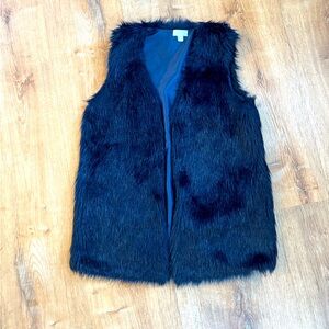 Decree - Blue Faux Fur Vest